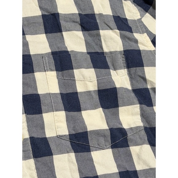 American Eagle Women's‎ Dress Long Sleeve Button Up Down Sz Small Blue Checkered - Picture 3 of 6